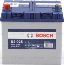 BOSCH 0 092 S40 250 - Стартерна акумуляторна батарея, АКБ autocars.com.ua