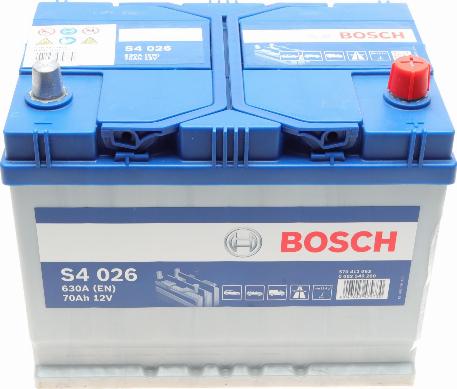 BOSCH 0 092 S40 260 - Стартерна акумуляторна батарея, АКБ autocars.com.ua