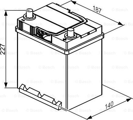 BOSCH 0 092 S40 300 - Стартерная аккумуляторная батарея, АКБ avtokuzovplus.com.ua