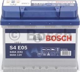 BOSCH 0 092 S4E 051 - Акумулятор Bosch 12В-60Аг-640А-16.67кг autocars.com.ua