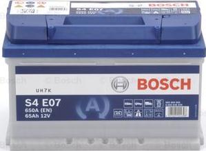 BOSCH 0 092 S4E 070 - Стартерная аккумуляторная батарея, АКБ autodnr.net