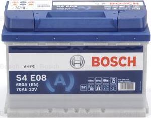 BOSCH 0 092 S4E 080 - Стартерна акумуляторна батарея, АКБ autocars.com.ua