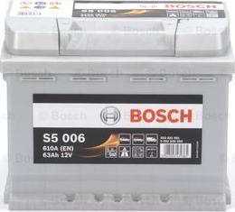 BOSCH 0 092 S50 060 - Стартерная аккумуляторная батарея, АКБ avtokuzovplus.com.ua