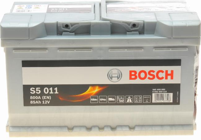 BOSCH 0 092 S50 110 - Стартерна акумуляторна батарея, АКБ autocars.com.ua