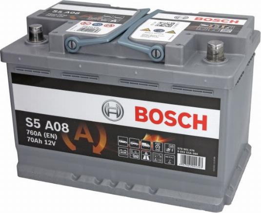 BOSCH 0 092 S5A 080 - Стартерна акумуляторна батарея, АКБ autocars.com.ua