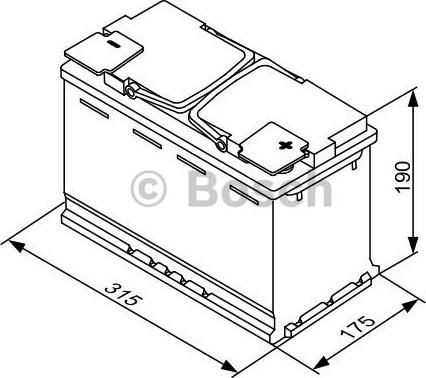 BOSCH 0 092 S5A 110 - Стартерная аккумуляторная батарея, АКБ autodnr.net