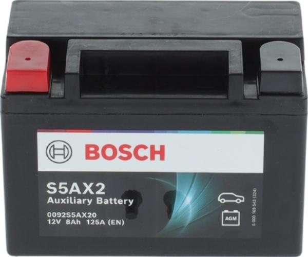 BOSCH 0 092 S5A X20 - Стартерна акумуляторна батарея, АКБ autocars.com.ua