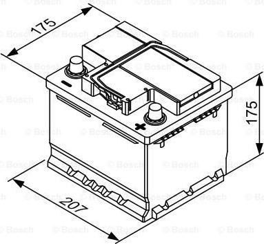 BOSCH 0 092 T30 010 - Стартерная аккумуляторная батарея, АКБ avtokuzovplus.com.ua