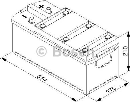 BOSCH 0 092 T30 450 - Акумулятор Bosch 12В-135Аг-1000А-35.46кг autocars.com.ua