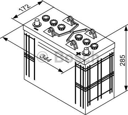 BOSCH 0 092 T30 400 - Стартерная аккумуляторная батарея, АКБ avtokuzovplus.com.ua