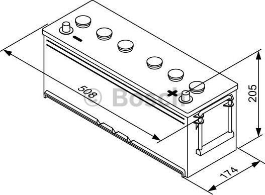 BOSCH 0 092 T30 460 - Стартерная аккумуляторная батарея, АКБ avtokuzovplus.com.ua