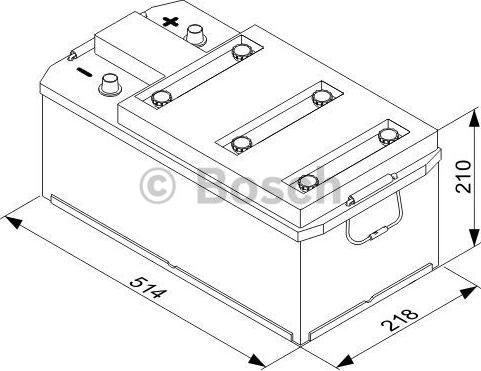 BOSCH 0 092 T30 470 - Стартерная аккумуляторная батарея, АКБ avtokuzovplus.com.ua