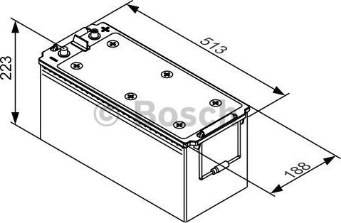 BOSCH 0 092 T30 540 - Стартерная аккумуляторная батарея, АКБ avtokuzovplus.com.ua