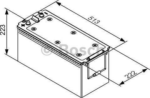 BOSCH 0 092 T30 550 - Стартерная аккумуляторная батарея, АКБ autodnr.net