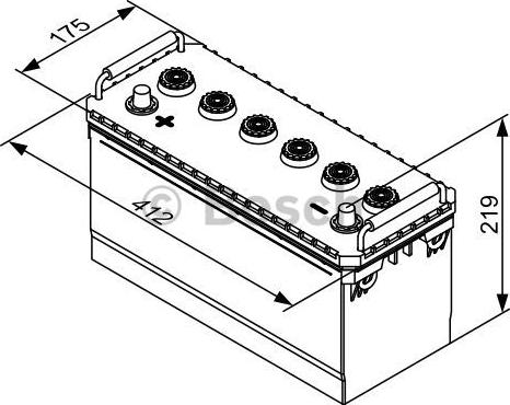 BOSCH 0 092 T30 710 - Стартерная аккумуляторная батарея, АКБ avtokuzovplus.com.ua