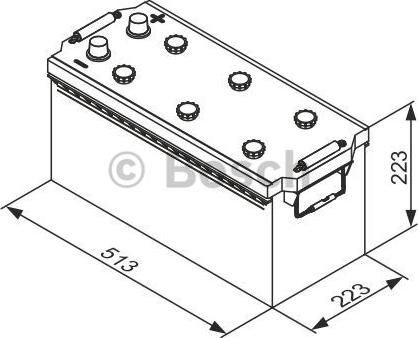 BOSCH 0 092 T30 770 - Стартерная аккумуляторная батарея, АКБ avtokuzovplus.com.ua