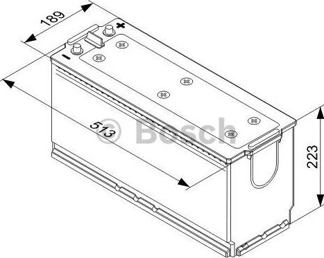 BOSCH 0 092 T40 760 - Акумулятор Bosch 12В-140Аг-800А-35.76кг autocars.com.ua