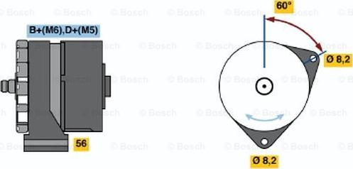 BOSCH 0 120 339 536 - Генератор autodnr.net