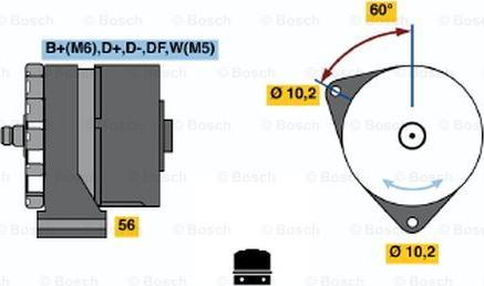 BOSCH 0 120 450 015 - Генератор autocars.com.ua