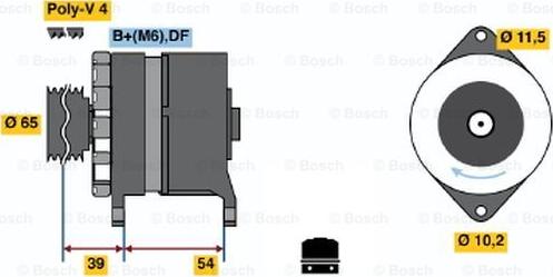 BOSCH 0 120 450 026 - Генератор avtokuzovplus.com.ua