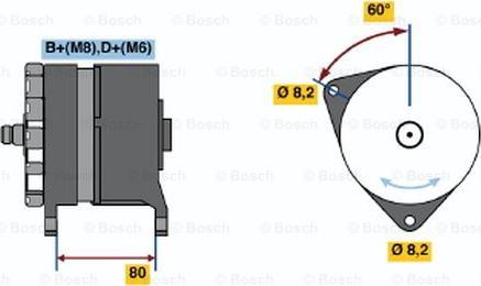 BOSCH 0 120 468 007 - Генератор autocars.com.ua