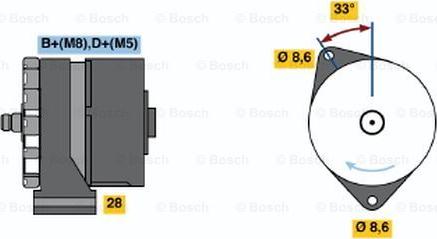 BOSCH 0 120 468 030 - Генератор avtokuzovplus.com.ua