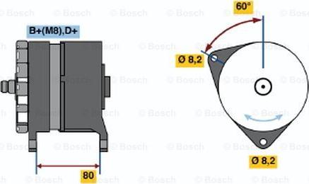 BOSCH 0 120 468 042 - Генератор autocars.com.ua