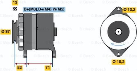 BOSCH 0 120 468 094 - Генератор avtokuzovplus.com.ua