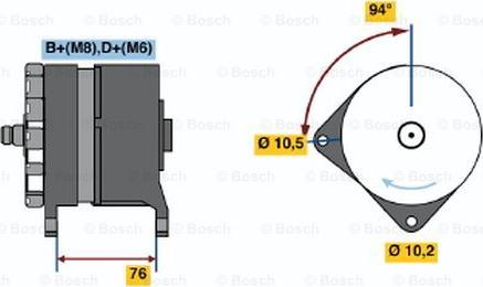 BOSCH 0 120 468 102 - Генератор autodnr.net