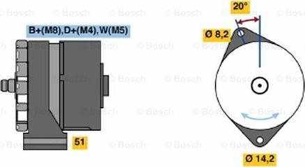 BOSCH 0 120 468 114 - Генератор autocars.com.ua