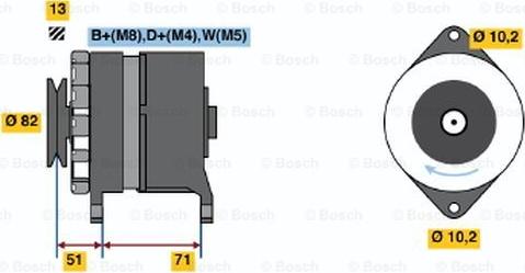 BOSCH 0 120 468 130 - Генератор avtokuzovplus.com.ua