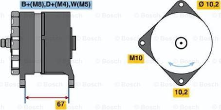 BOSCH 0 120 468 131 - Генератор autocars.com.ua