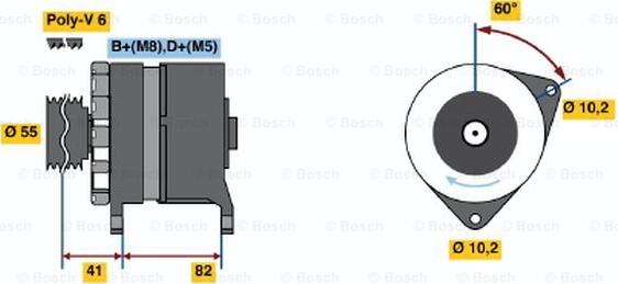 BOSCH 0 120 468 134 - Генератор avtokuzovplus.com.ua