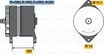 BOSCH 0 120 468 135 - Генератор autocars.com.ua