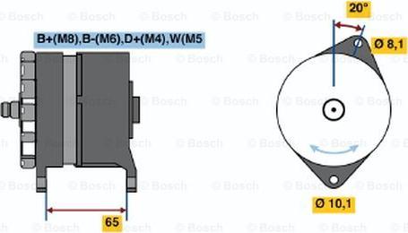 BOSCH 0 120 468 140 - Генератор autodnr.net