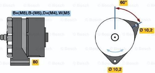 BOSCH 0 120 468 142 - Генератор autocars.com.ua