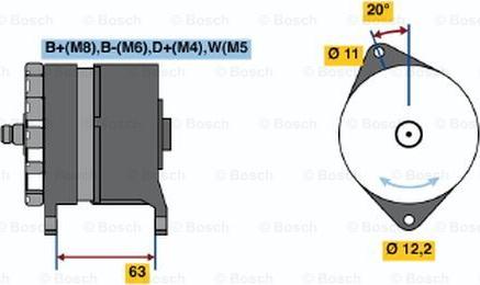 BOSCH 0 120 469 024 - Генератор autocars.com.ua