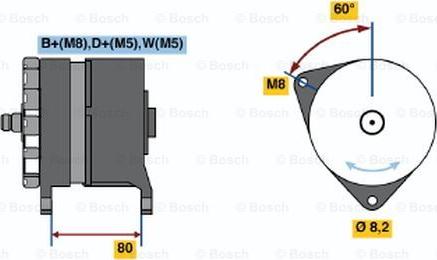 BOSCH 0 120 469 032 - Генератор autocars.com.ua