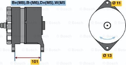 BOSCH 0 120 469 033 - Генератор autocars.com.ua