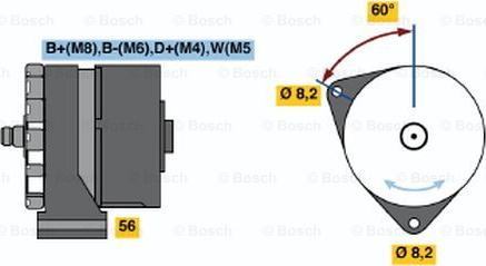 BOSCH 0 120 469 043 - Генератор autocars.com.ua