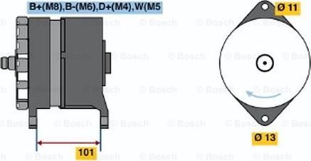 BOSCH 0 120 469 044 - Генератор avtokuzovplus.com.ua