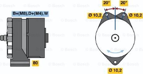 BOSCH 0 120 469 562 - Генератор avtokuzovplus.com.ua