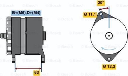 BOSCH 0 120 469 634 - Генератор autocars.com.ua