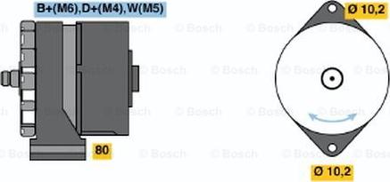 BOSCH 0 120 469 762 - Генератор avtokuzovplus.com.ua