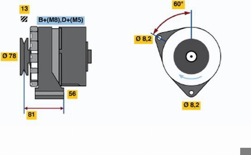 BOSCH 0120469758 - Генератор autocars.com.ua