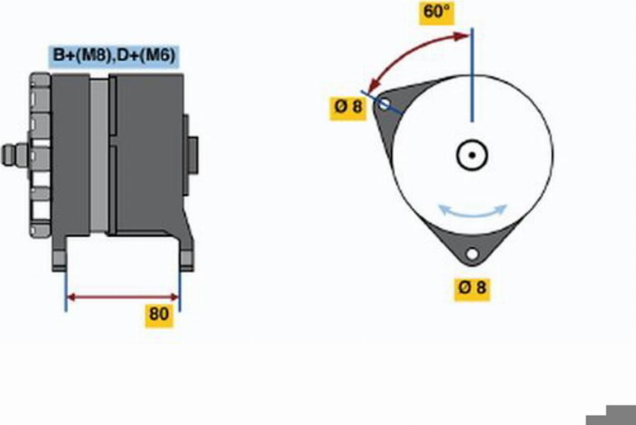 BOSCH 0120469829 - Генератор autodnr.net