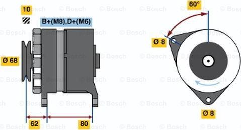 BOSCH 0 120 469 830 - Генератор autocars.com.ua