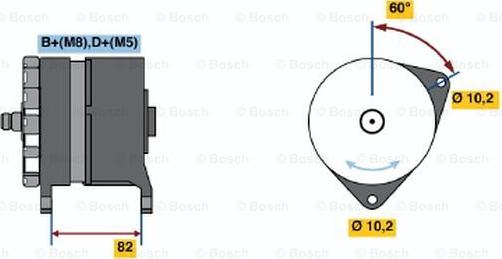 BOSCH 0 120 469 845 - Генератор avtokuzovplus.com.ua