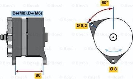 BOSCH 0 120 469 913 - Генератор autocars.com.ua