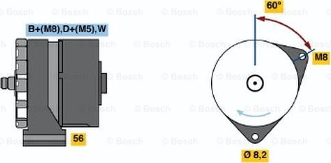 BOSCH 0 120 469 933 - Генератор avtokuzovplus.com.ua